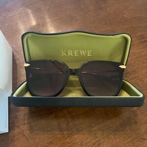 Krewe sunglasses DEDE nylon black+black+crystal 24k